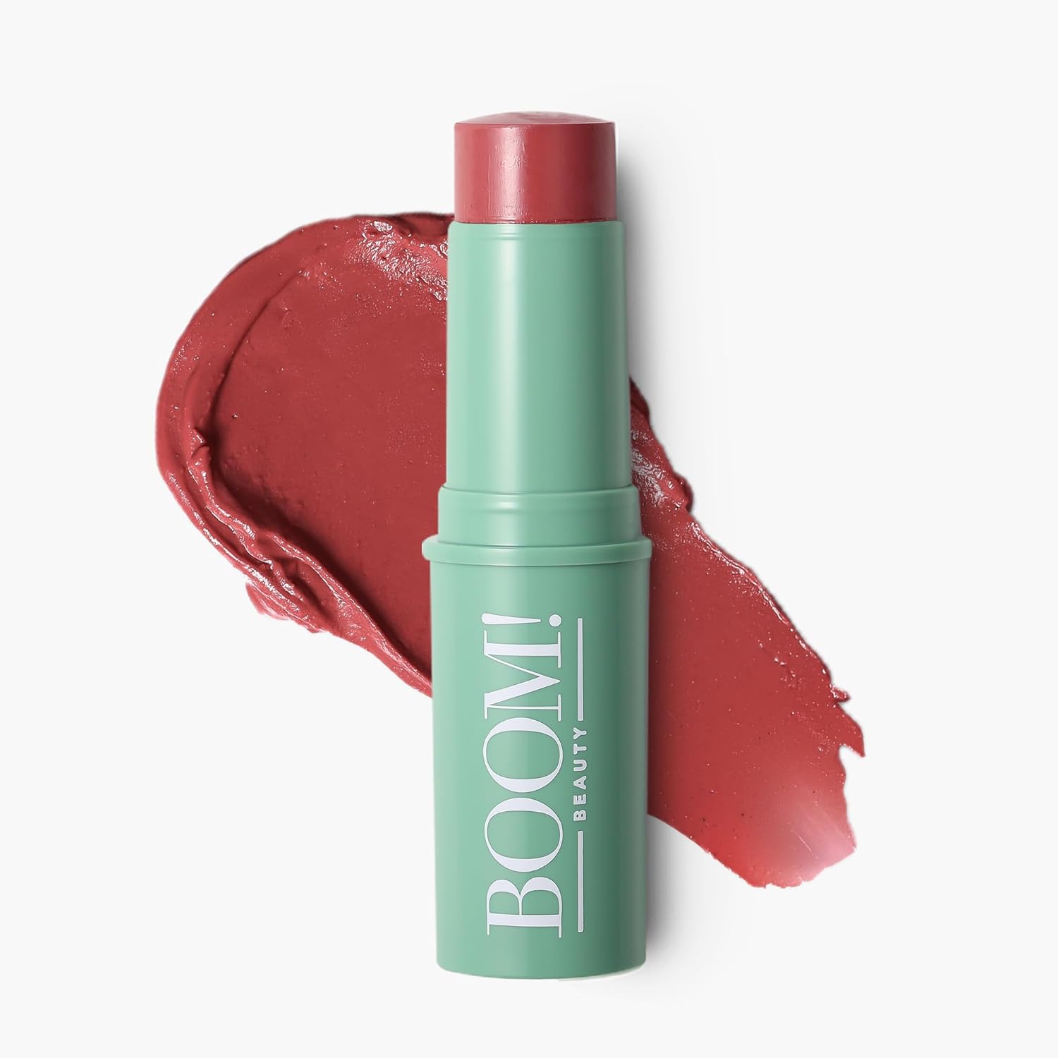 Barra y lápiz labial Boomstick Golden Peach® Warm Coral-Peach Blush | Multistick, vegano, maquillaje para mujeres mayores, piel madura, por Cindy Joseph
