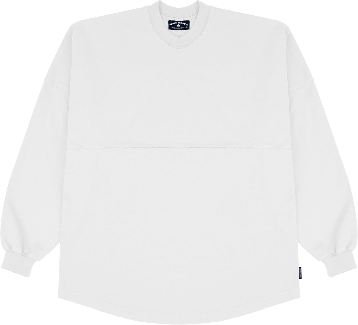 Spirit Jersey Core Essential Jersey, de gran tamaño, unisex, de manga larga, pesado, preencogido, 100% algodón