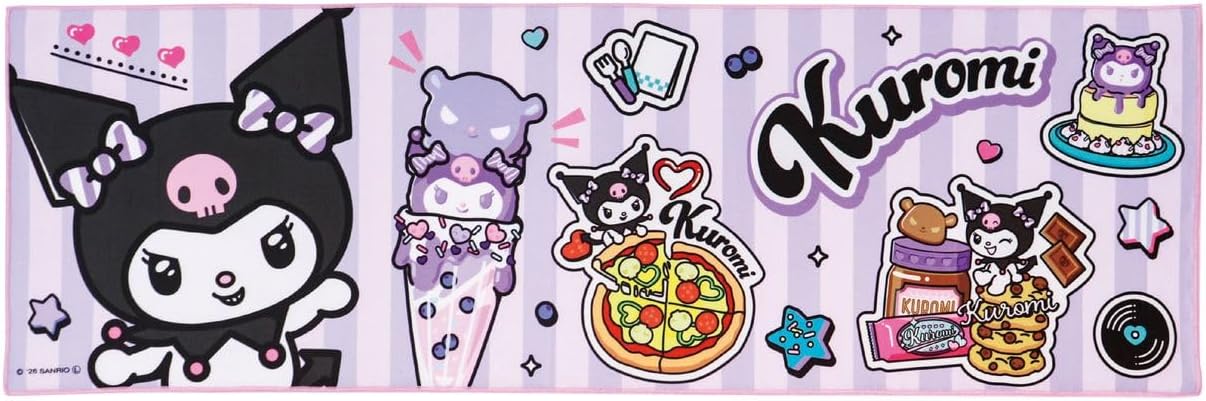 Sanrio Cooling Towel with Case, Long, 35.4 x 11.8 inches (90 x 30 cm), Cooling Towel, For Kids, Elementary School Students, Characters, Neck, Sports, Popular, Mobile Phone