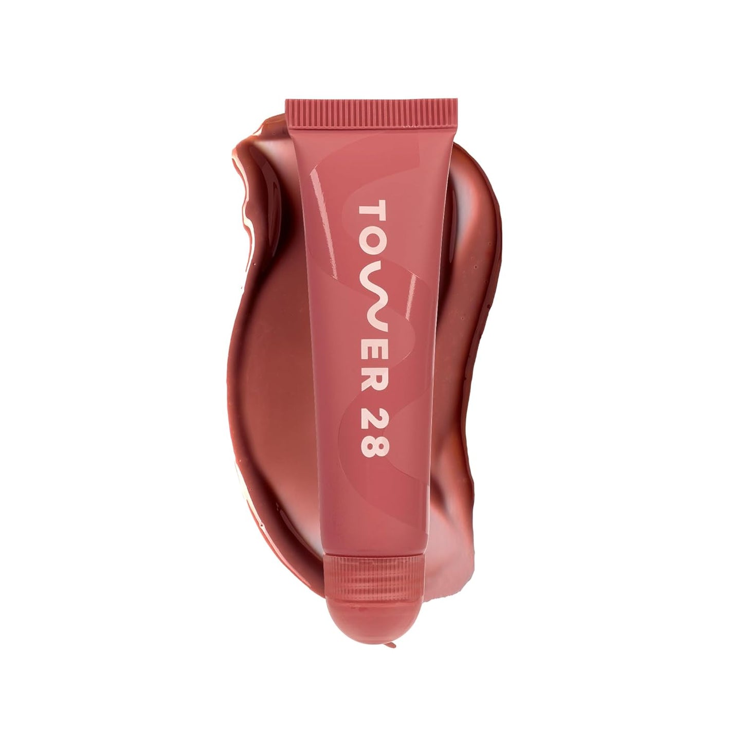 Tower 28 LipSoftie Bálsamo Labial Hidratante con Tinte, Mascarilla Labial Hidratante para Labios Agrietados - Sabor a Sandía Kiwi, Brillo Rosa Claro