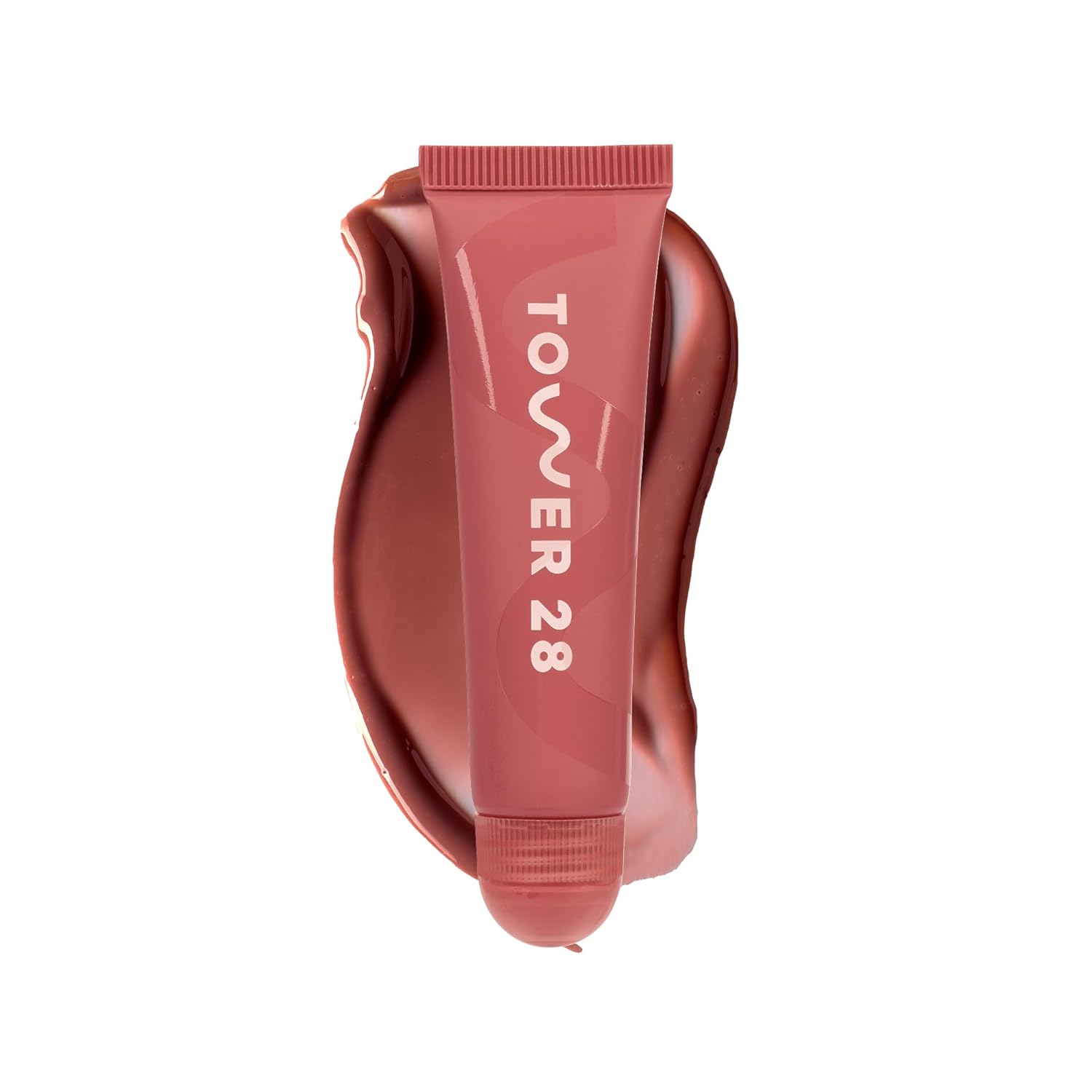 Tower 28 LipSoftie Bálsamo Labial Hidratante con Tinte, Mascarilla Labial Hidratante para Labios Agrietados - Sabor a Sandía Kiwi, Brillo Rosa Claro