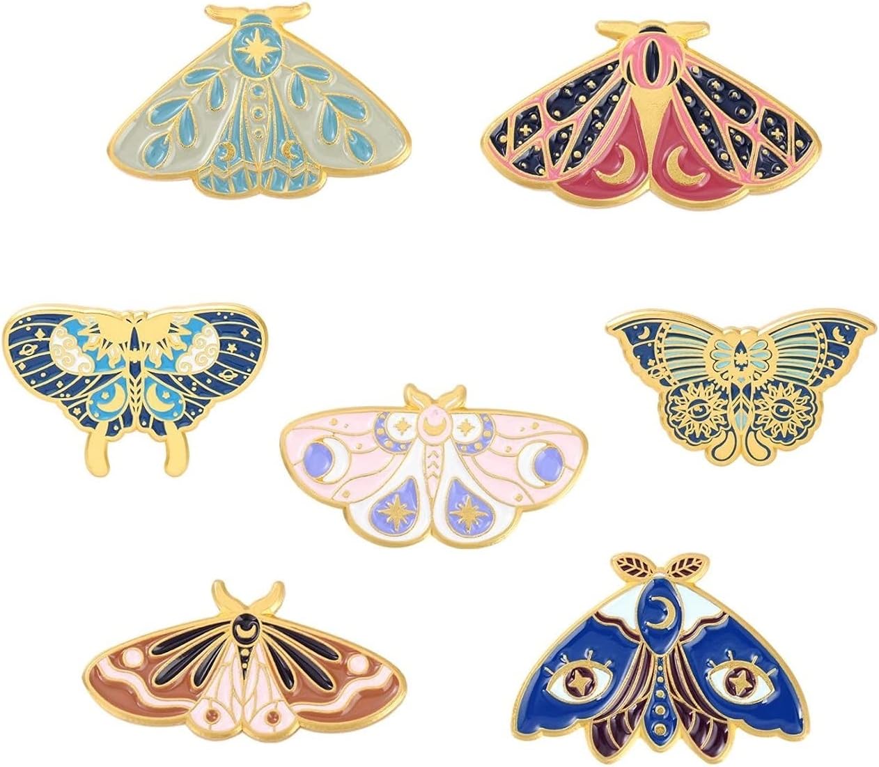 Lindo juego de pines esmaltados, broches de solapa, broches de dibujos animados, insignias para ropa, bolsas, mochila para mujer