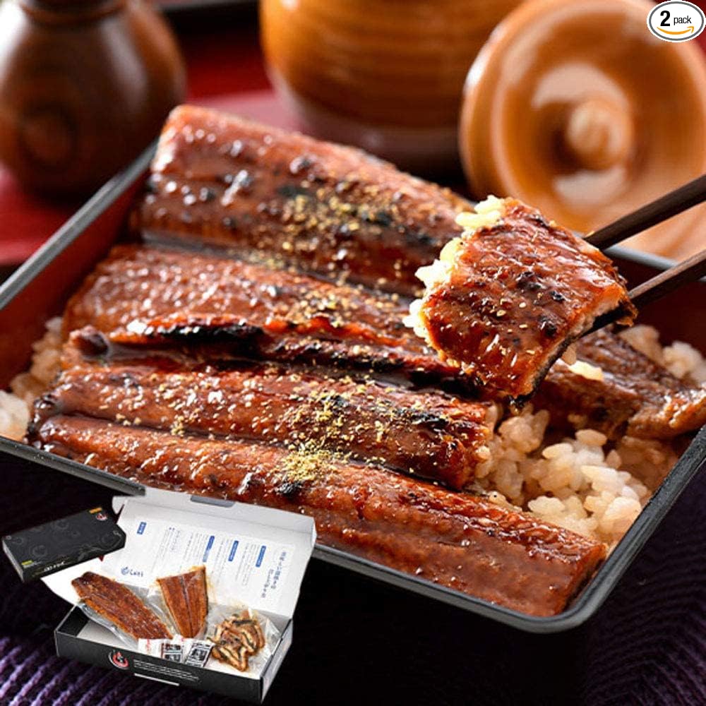Minato Dining Shiosou Eel Kabayaki Headless, Kagoshima/Miyazaki Prefecture-Produced (Extra Large Size Approx. 7 oz x 3 Tails) Approx. Serves 6, [Gift Box Included] Gift, Domestic Eel, Grilled Eel
