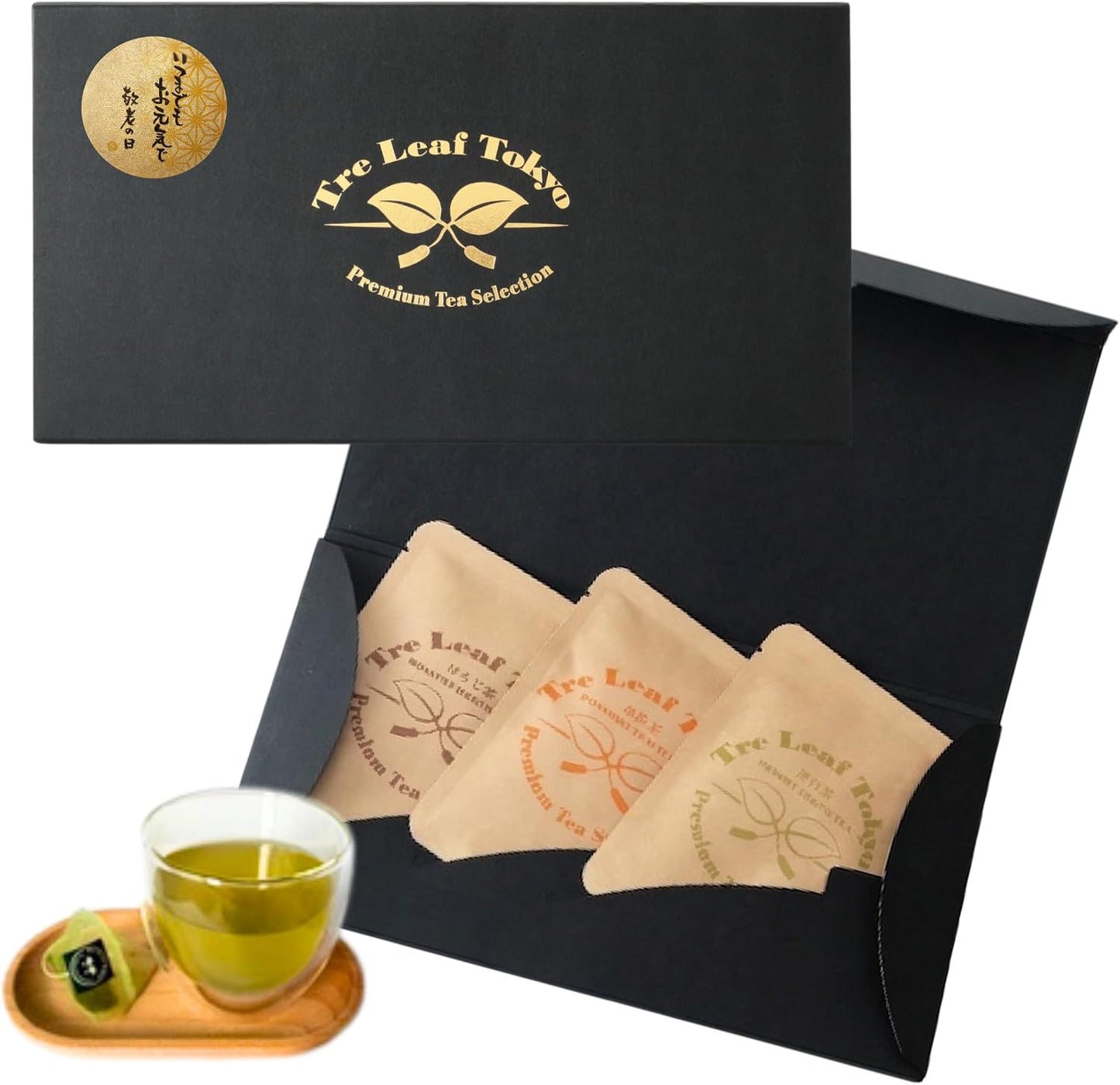 Tre Leaf Tokyo Soyama Tea, Japanese Tea, Broom Tea Individually Wrapped Soyilon Tea Bag Gift Set (Set of 1)