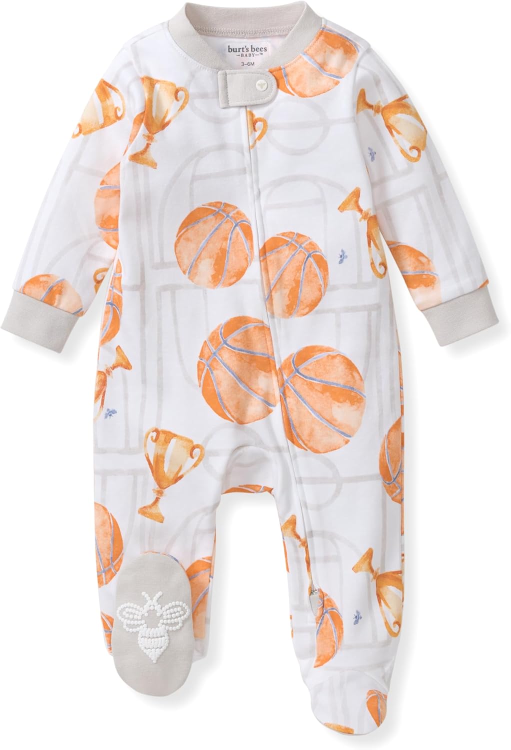 Burt's Bees Baby Pijama con pies de algodón orgánico para niños