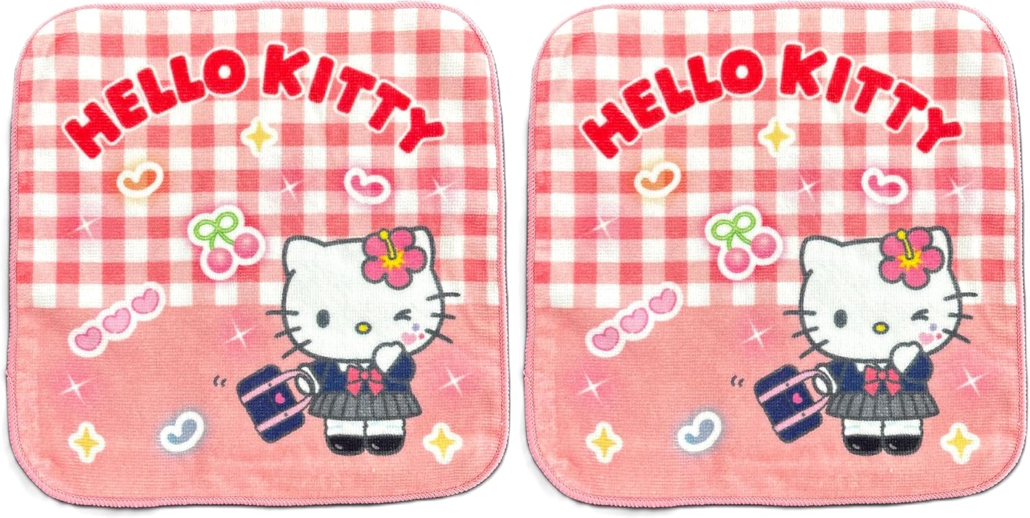 Hayashi Mini Towel, Approx. 7.9 x 7.9 inches (20 x 20 cm), Sanrio Cogal Hello Kitty, PP520500