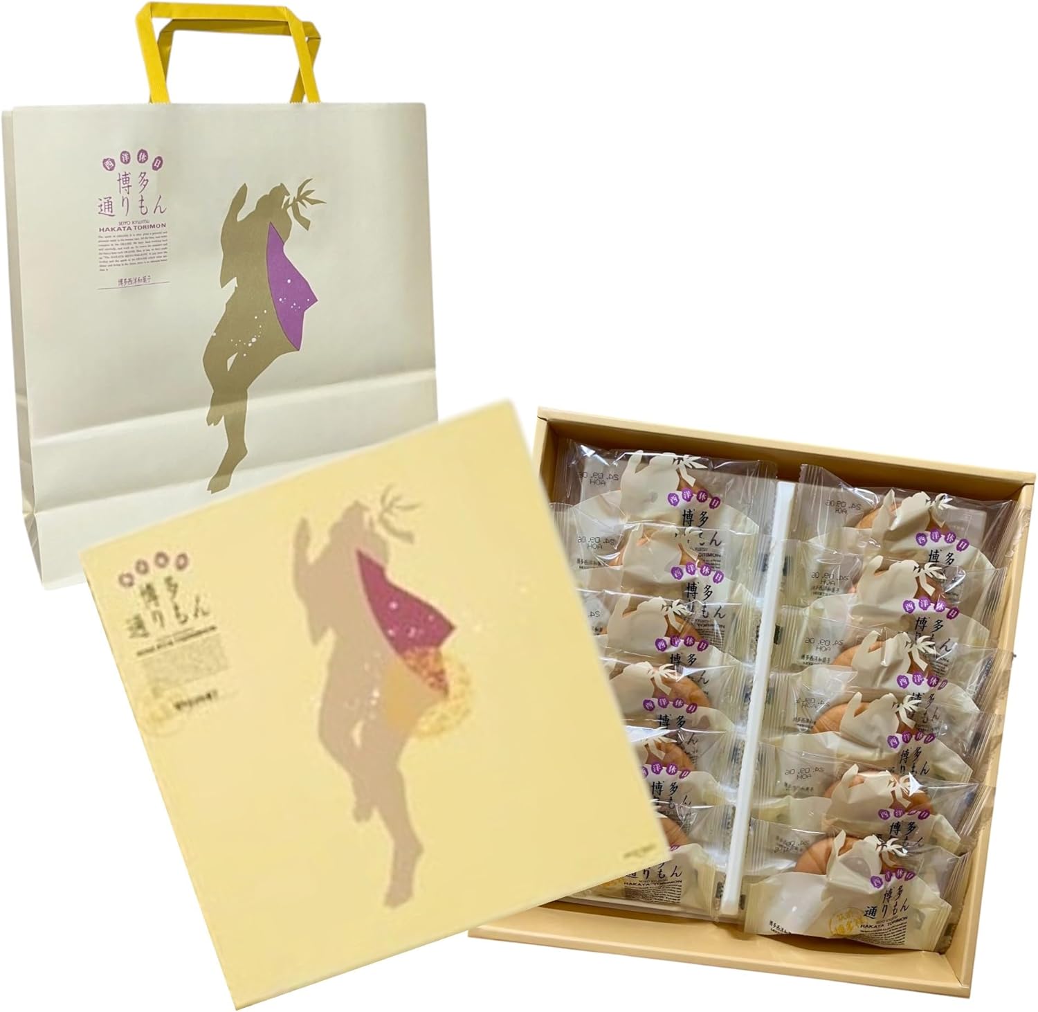 Meigizudo Hakata Dorimon, Pack of 12 (1 Box), Includes Special Souvenir Bag, Fukuoka Souvenir, Monde Selection, Gold Award Winner, Fukuoka, Souvenir, Order-Order, Gift, Present, Candy, New Year, New Year, New Year, Homecoming Souvenir, Celebration