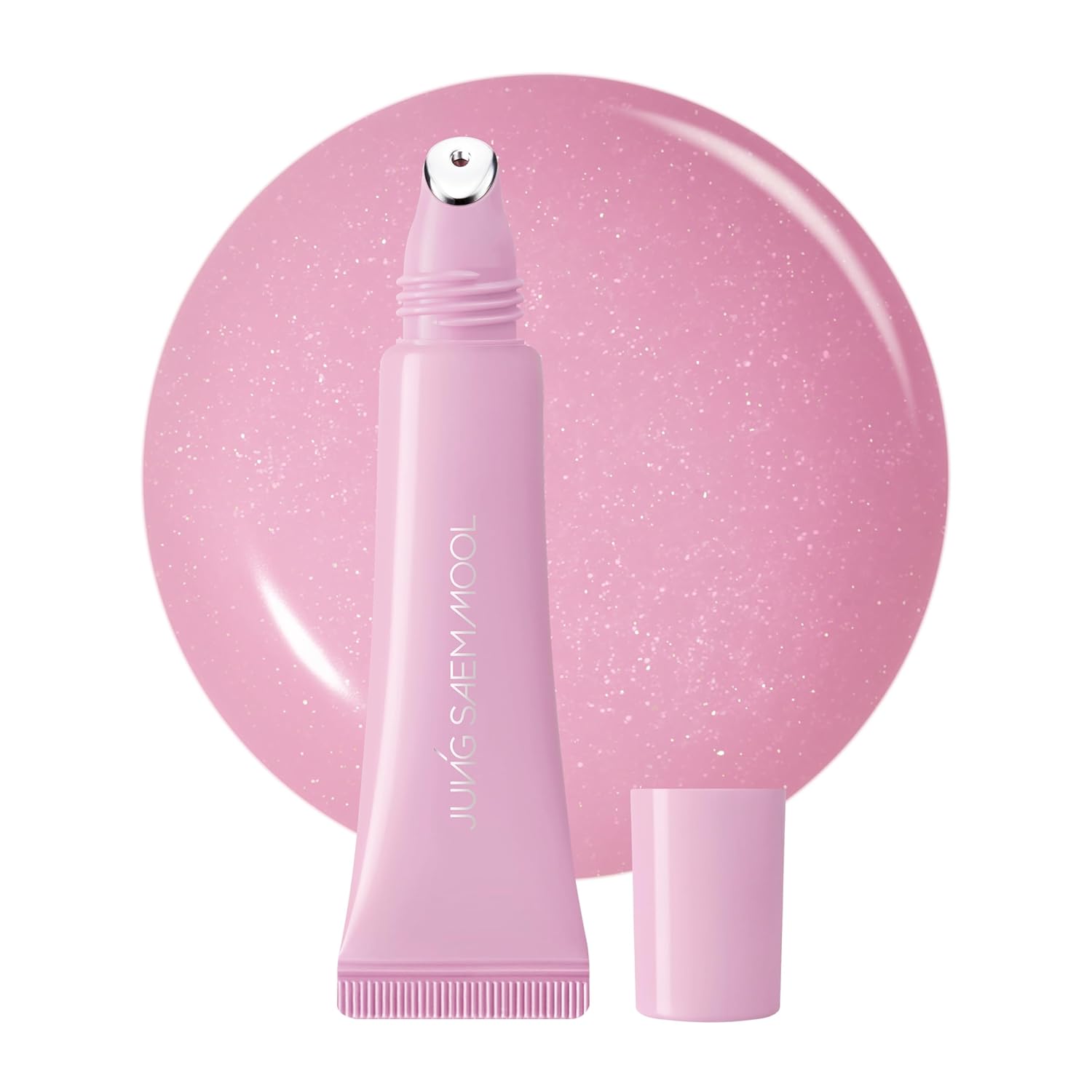 JUNG SAEM MOOL LIP-PRESSION - Brillo de labios de metal | Brillo labial tintado hidratante con un aplicador de metal de precisión higiénico e ingredientes infundidos en suero, brillo de labios coreano (rosa doze)