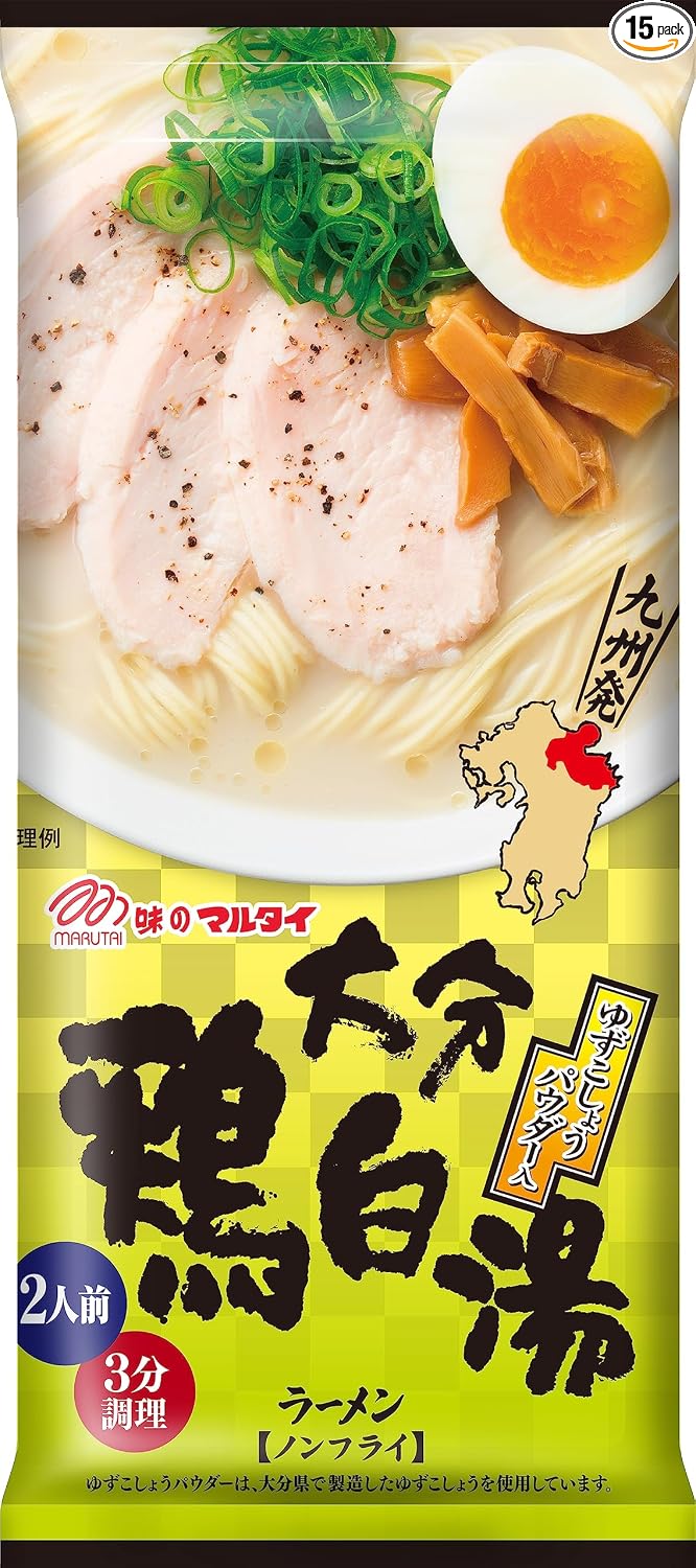Marutai Kyushu Regional Stick Ramen 8-Type Set, 2 Each, Total 16 Pieces