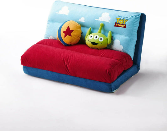 BELLE MAISON Disney Sofa Bed 4-Way Motif-Shaped Cushion with Blanket, Toy Story Sofa Bed