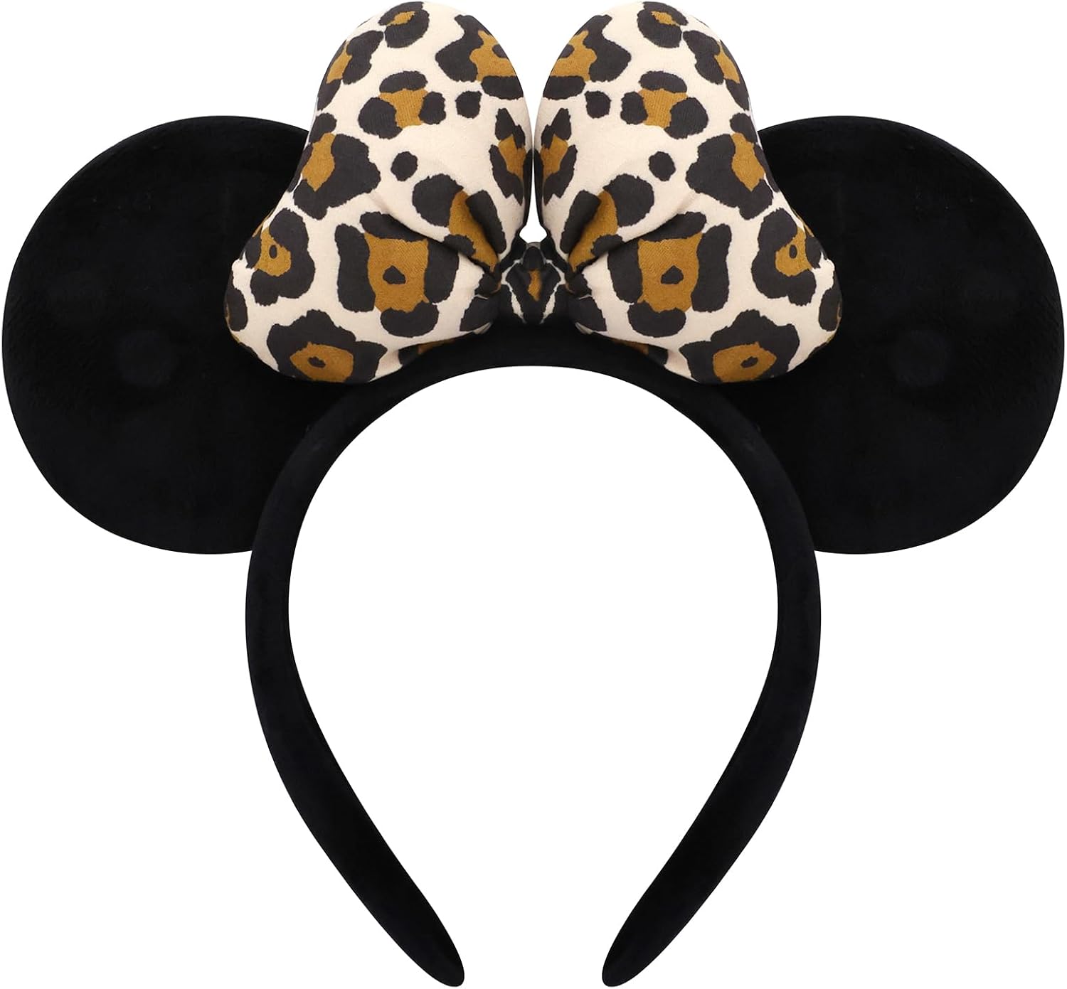 ODOCARE Handmade Mouse Ears Headband for Women and Ladies, Polka Dot Bow Mini Ears Costume Accessories