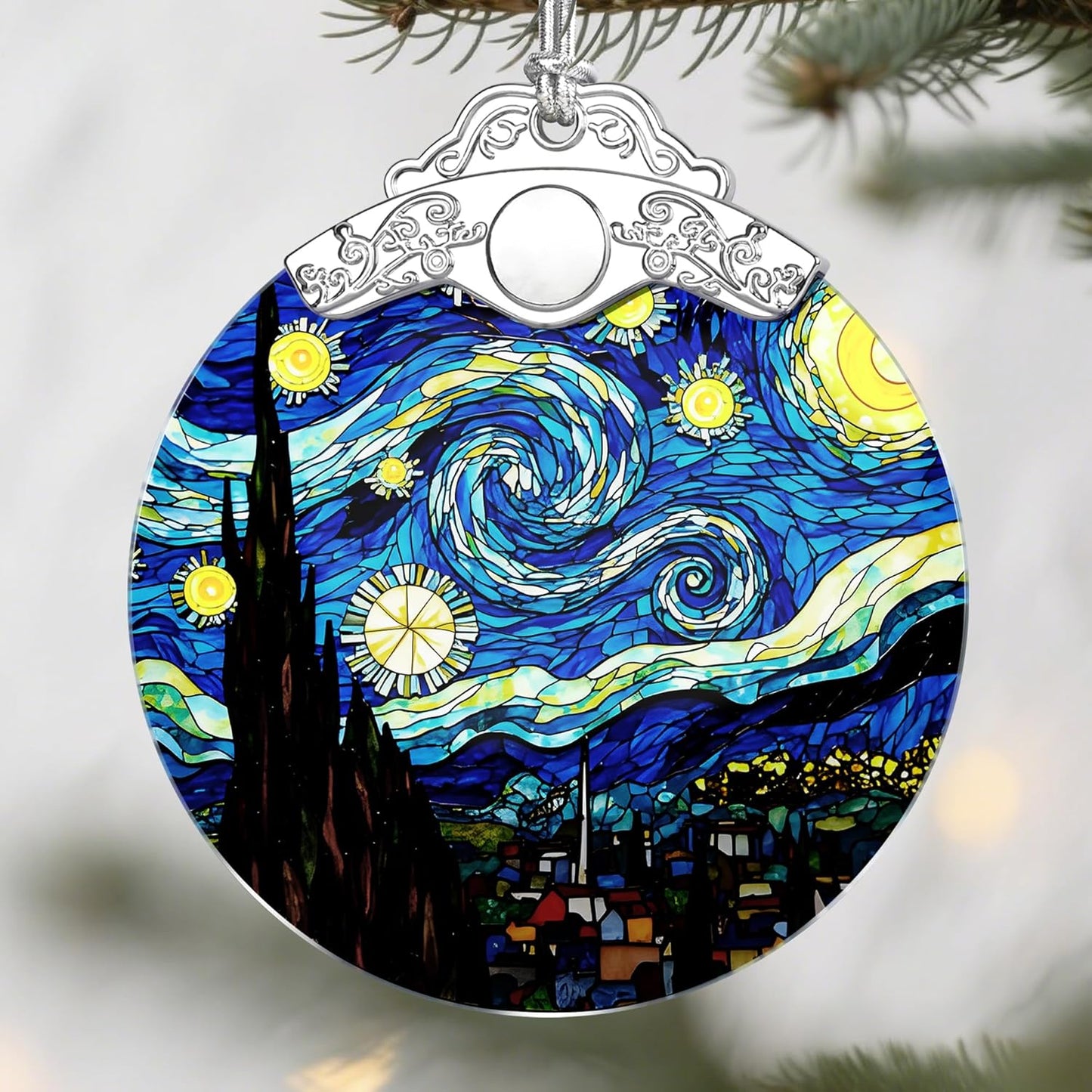 Adornos de Navidad de paisaje de montaña: adornos para árbol de Navidad, decoración navideña para alpinista, relleno de calcetines, ideas de regalo, regalos de Navidad y regalos para amantes de la