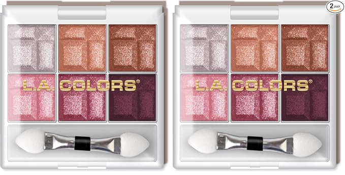 L.A. COLORS Sombra de ojos de 6 colores, Terroso CES461