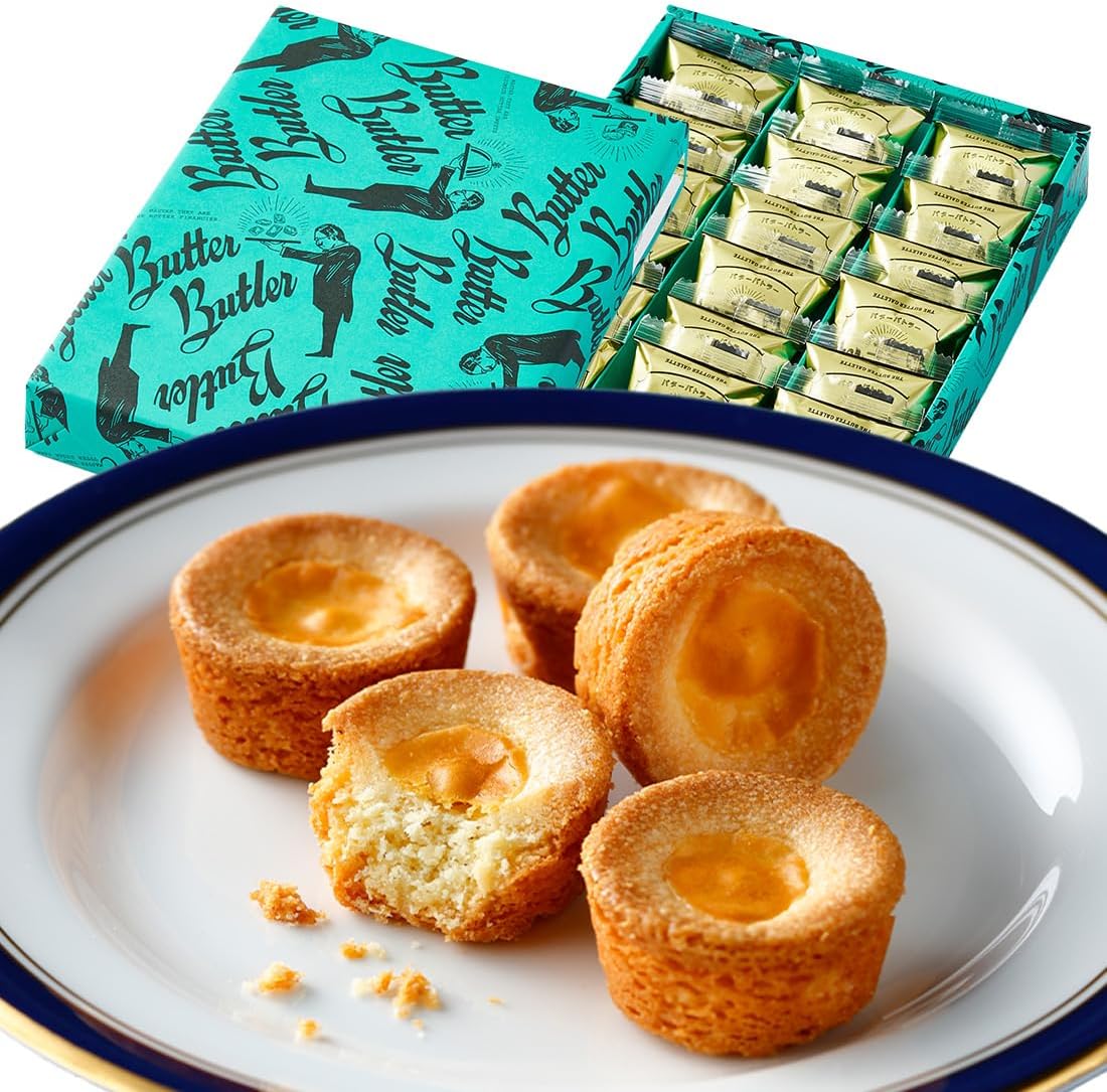 Butter Butler (バターバトラー) Butter Galette, Popular Sweets, Gift, Tokyo Souvenir, Hand-Delivered, Individually Wrapped, Present, Return Gift, Internal Celebration, Baked Goods, Retirement (Pack of 18)