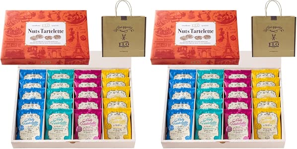 FLO PRESTIGE 6 Types of Tartlets Gift Medium Box of 15 with Carry Bag
