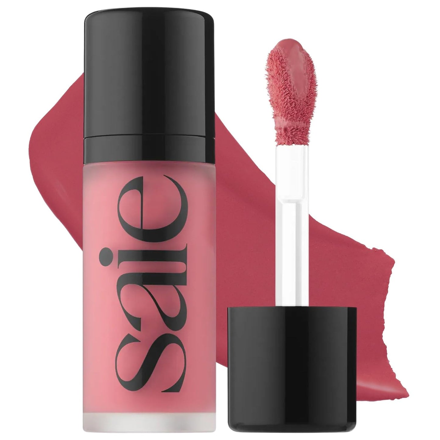 Saie Mini Dew Liquid Blush for Cheeks - Hydrating Cream Blush Stick with a Blendable + Buildable Formula - Skincare Infused Dewy Cheek Tint for a Natural Flush - Clean, Vegan Makeup - Sweetie (.24 oz)