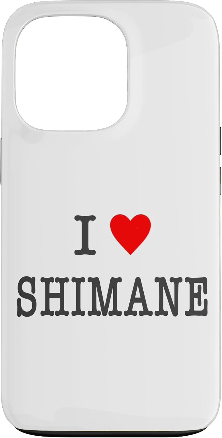 アイラブ・SHIMANE 島根（I Love ハート）【47都道府県】JIMO-T ジモティ お土産 プレゼント 面白 スマホケース iPhone 15 Plus 用