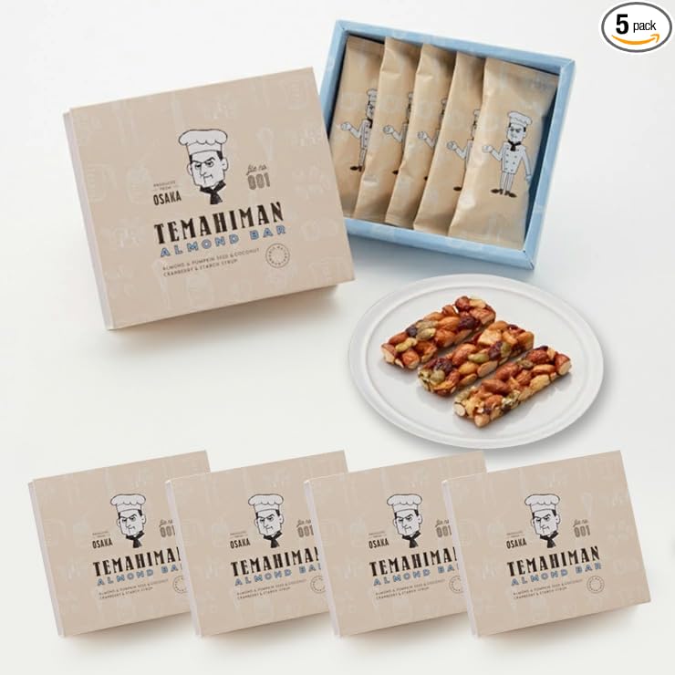 【MARUSIGE Official】 TEMAHIMAN Almond Bar 5 pieces Nut Bar Almond