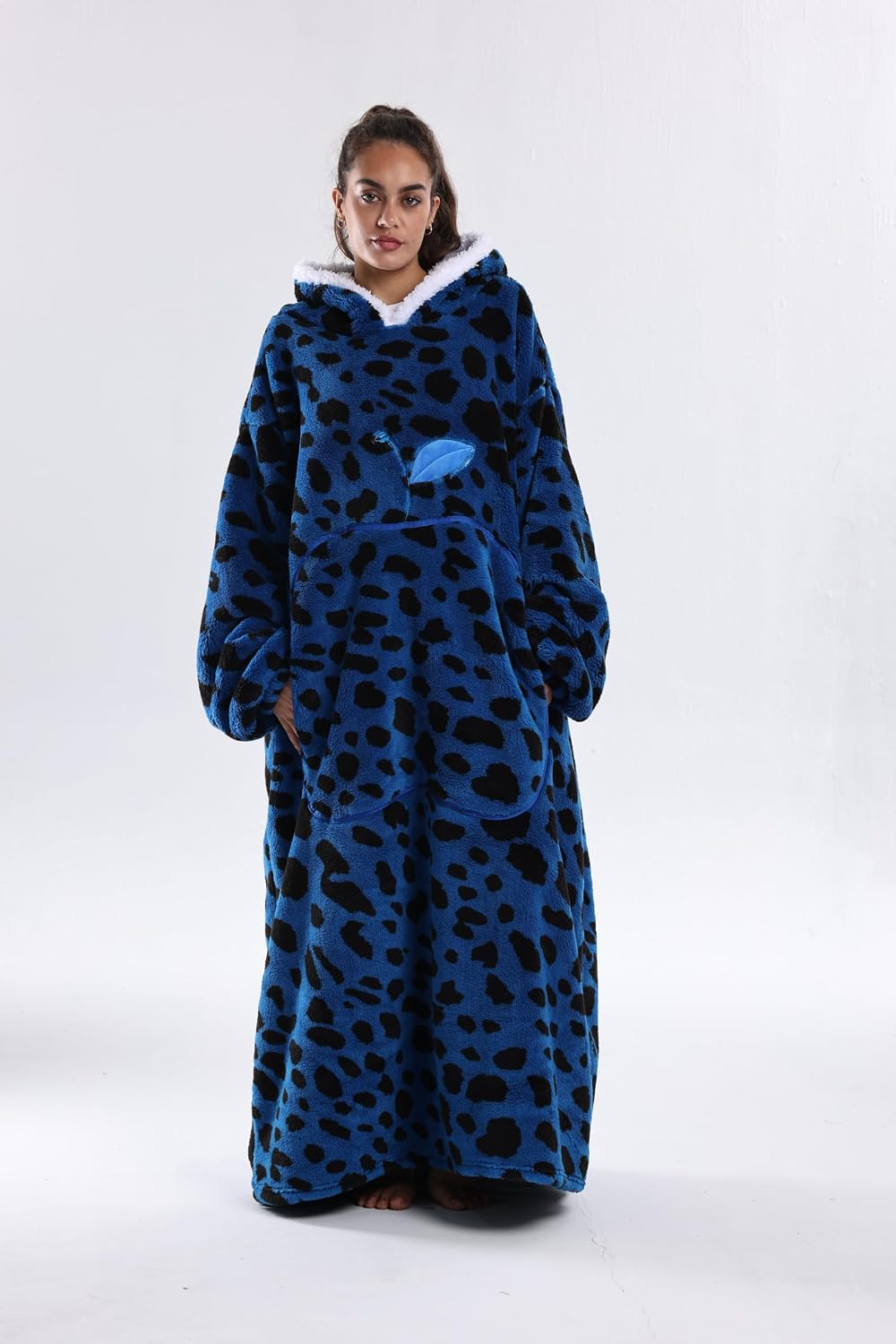 Capecage - Manta con capucha, sudadera con capucha larga como regalos de cumpleaños para mujeres y hombres, manta portátil larga para mujeres y hombres.