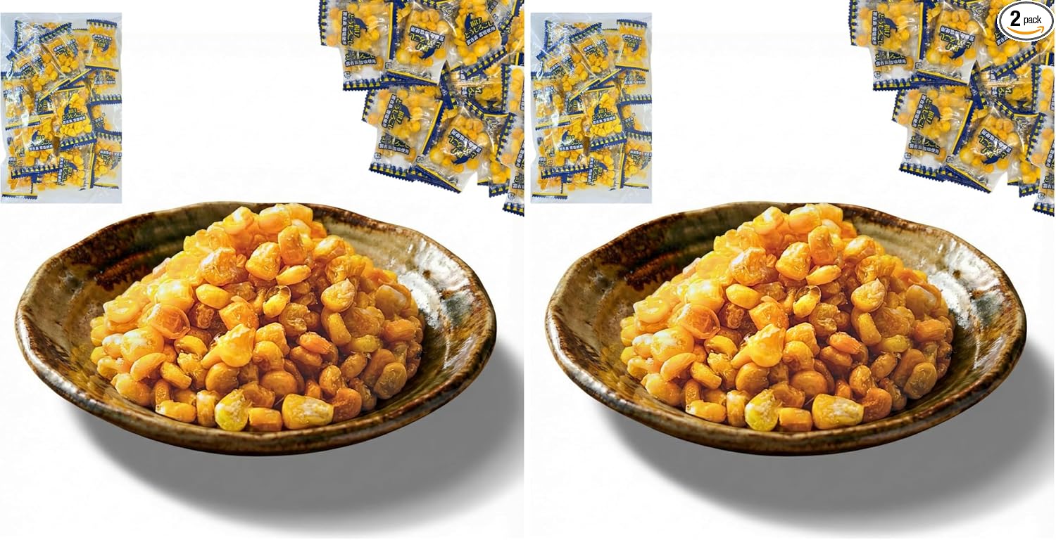 Alneka Fried Corn Snacks, Individual Packaging, Corn, Miyakoshima, Snow Salt, Small Bag, Sweets, 3.5 oz (100 g), Approximately 25 Pieces