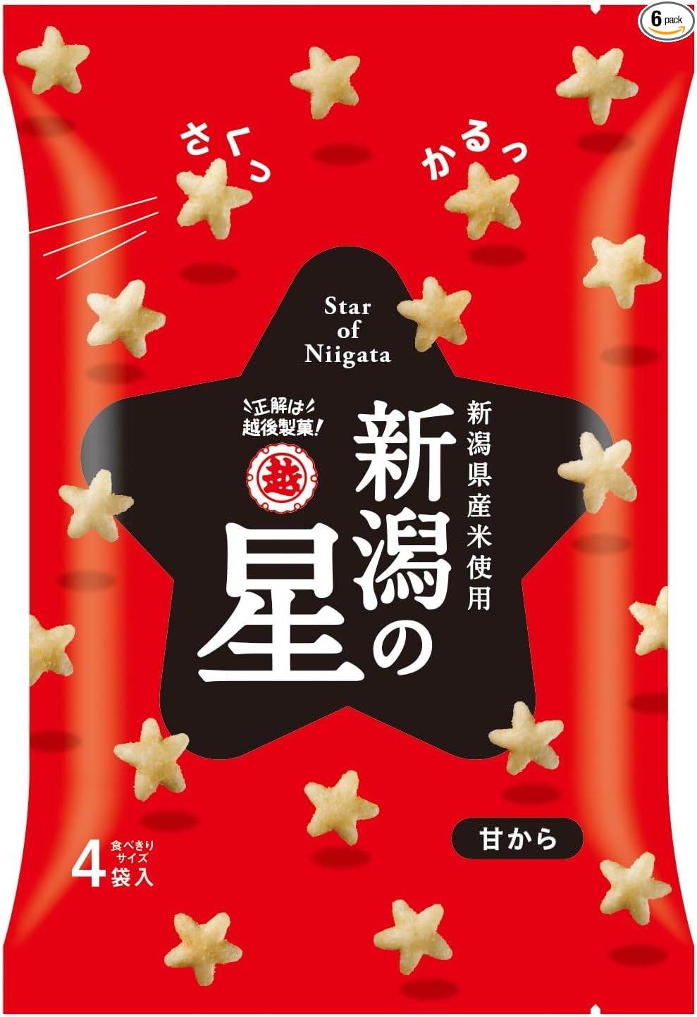 Echigo Confectionery Niigata Star, Sweet, 2.8 oz (80 g)