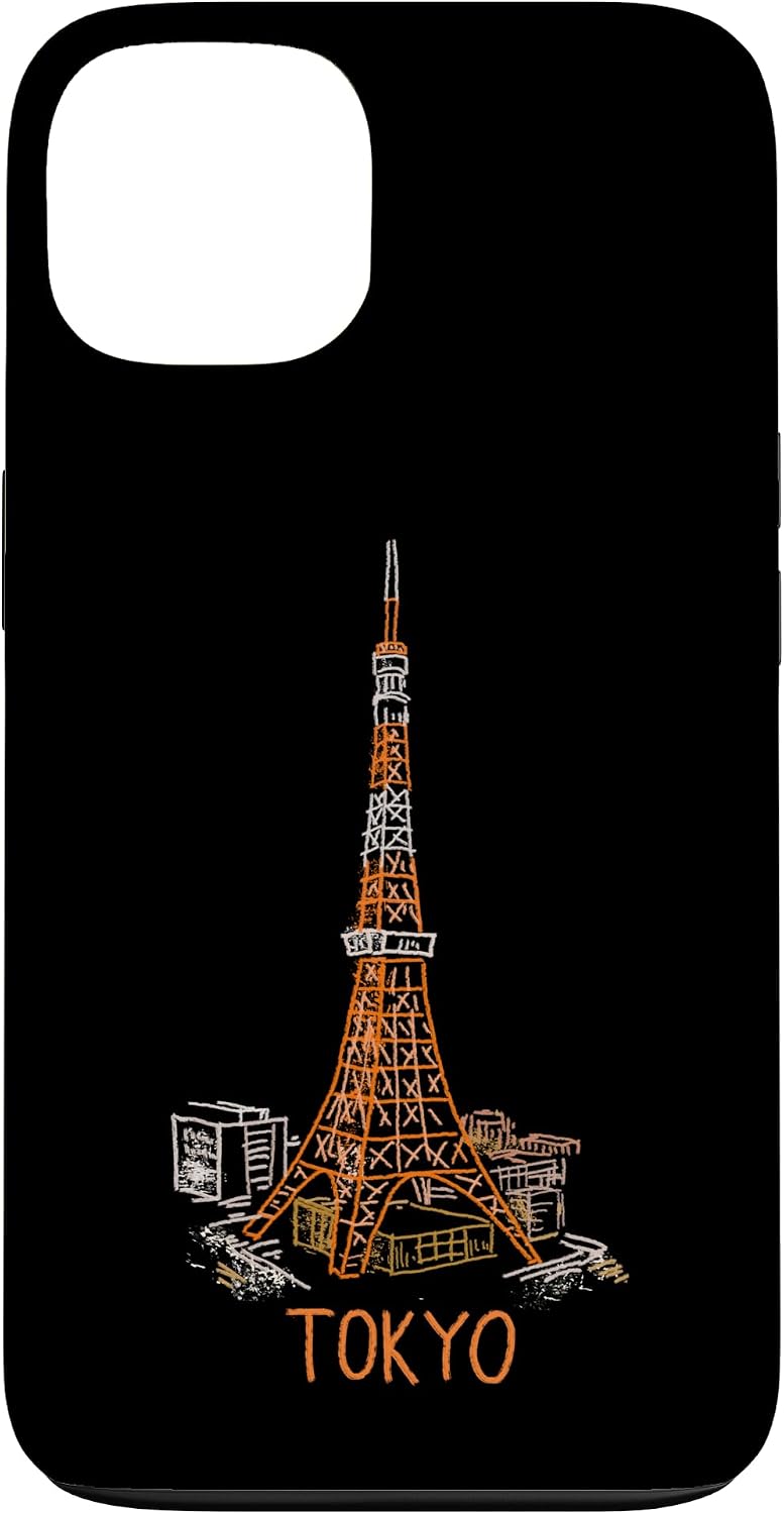 Tokyo Tower Japan Travel Souvenir City Landmark Gift Smartphone Case for iPhone 15 Plus