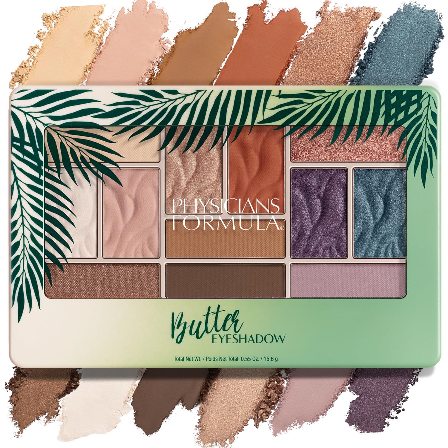 Paleta de sombras de ojos de Physicians Formula Matte Monoi Butter Sombra de ojos natural mate tonos nude sonrojados, para piel sensible, hipoalergénica, nutritiva e hidratante, suave, uso todo el día
