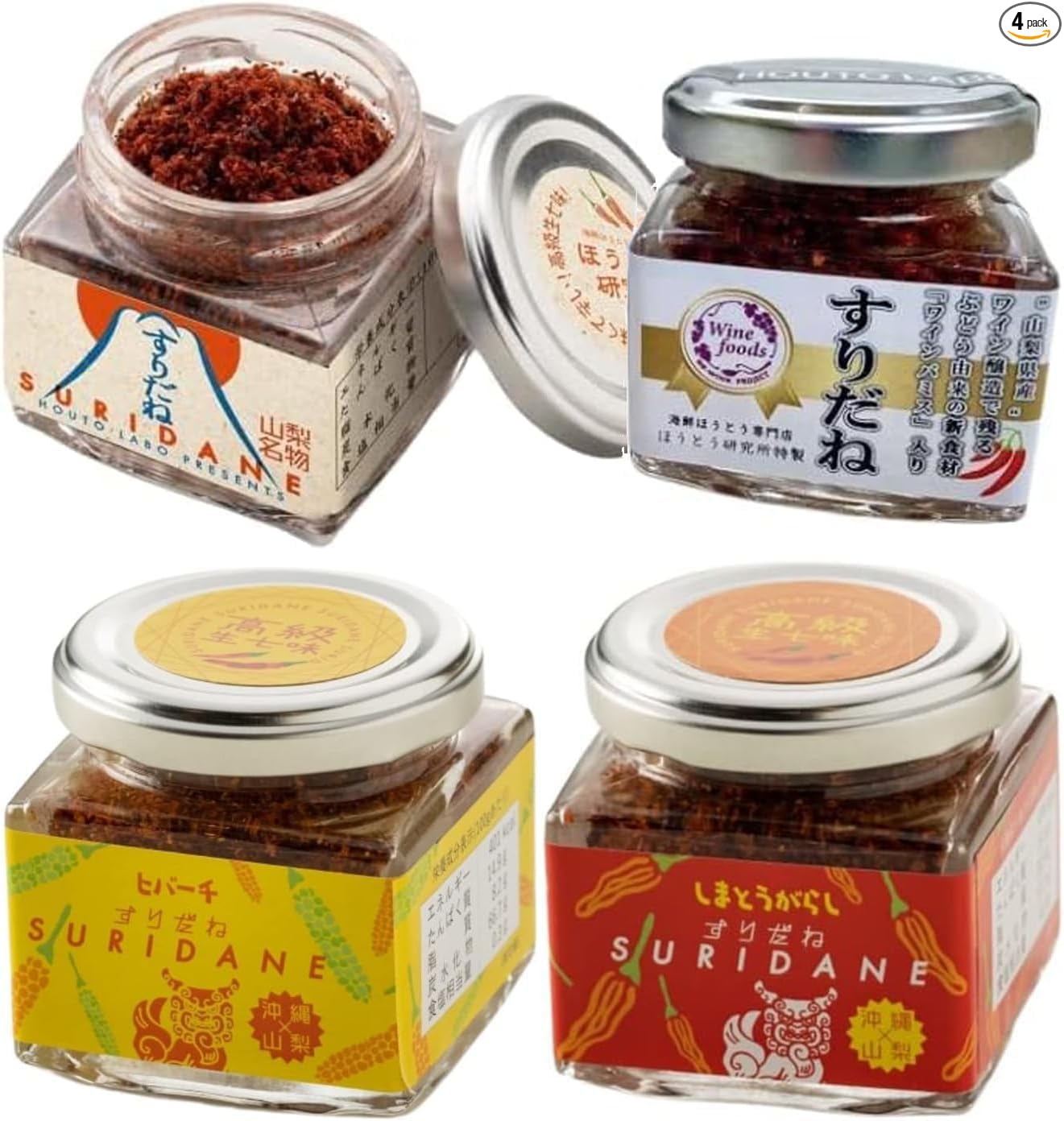 Houto Research Institute Suridane Yamanashi Specialty Seven Spice Chili Spicy Seasoning 80g Bottle