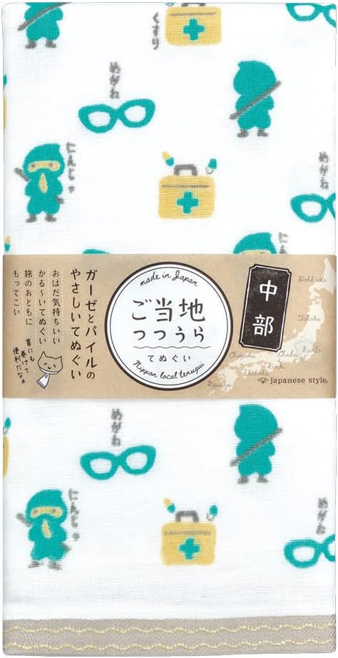 Nissen Shoko Japanese Style Local Tutoraura Tenugui Wind Towel, Tokyo 1. TU-719