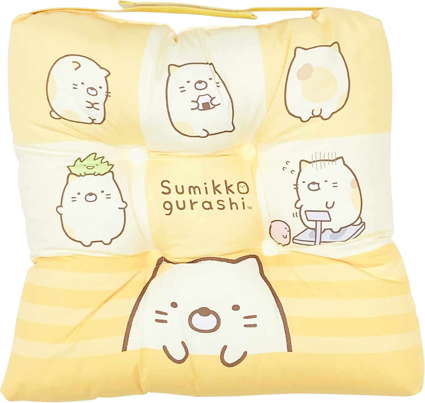 MORIPiLO Chair Seat Cushion, Kuromi, Sanrio Characters School Cushion, Purple, 11.8 x 11.8 x 2.8 inches (30 x 30 x 7 cm), Does Not Hurt Your Buttocks, Thick, School, Kindergarten, Children's Goods