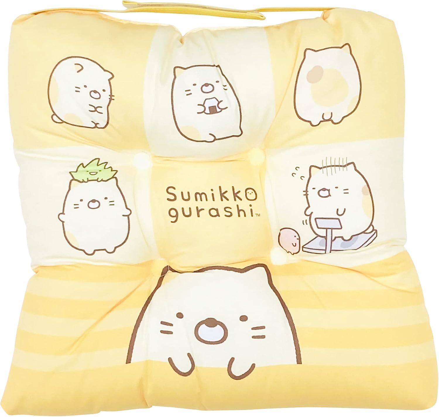 MORIPiLO Chair Seat Cushion, Kuromi, Sanrio Characters School Cushion, Purple, 11.8 x 11.8 x 2.8 inches (30 x 30 x 7 cm), Does Not Hurt Your Buttocks, Thick, School, Kindergarten, Children's Goods