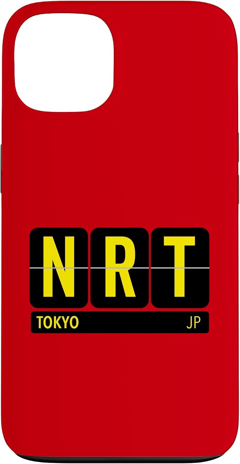 NRT 東京 日本 旅行 お土産 イエロー文字 スマホケース iPhone 11 用