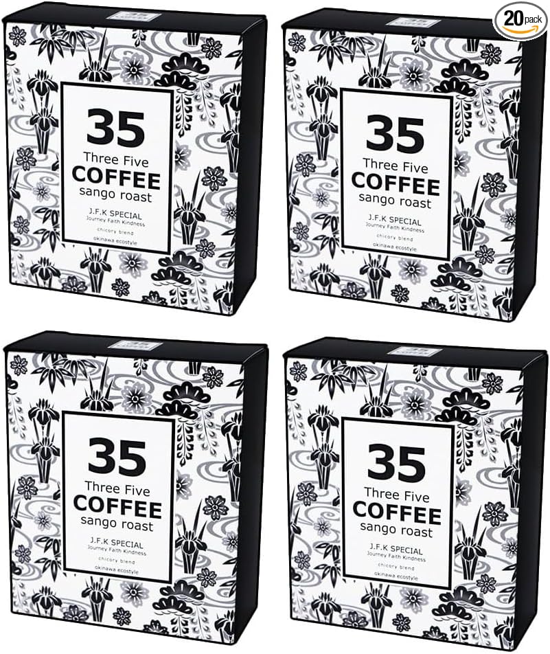 35COFFEE Coffee ISLAND SPECIAL Coral Roast Chicory Blend Tetra Bag Coffee 1 Box (5 Pack) Okinawa Souvenir