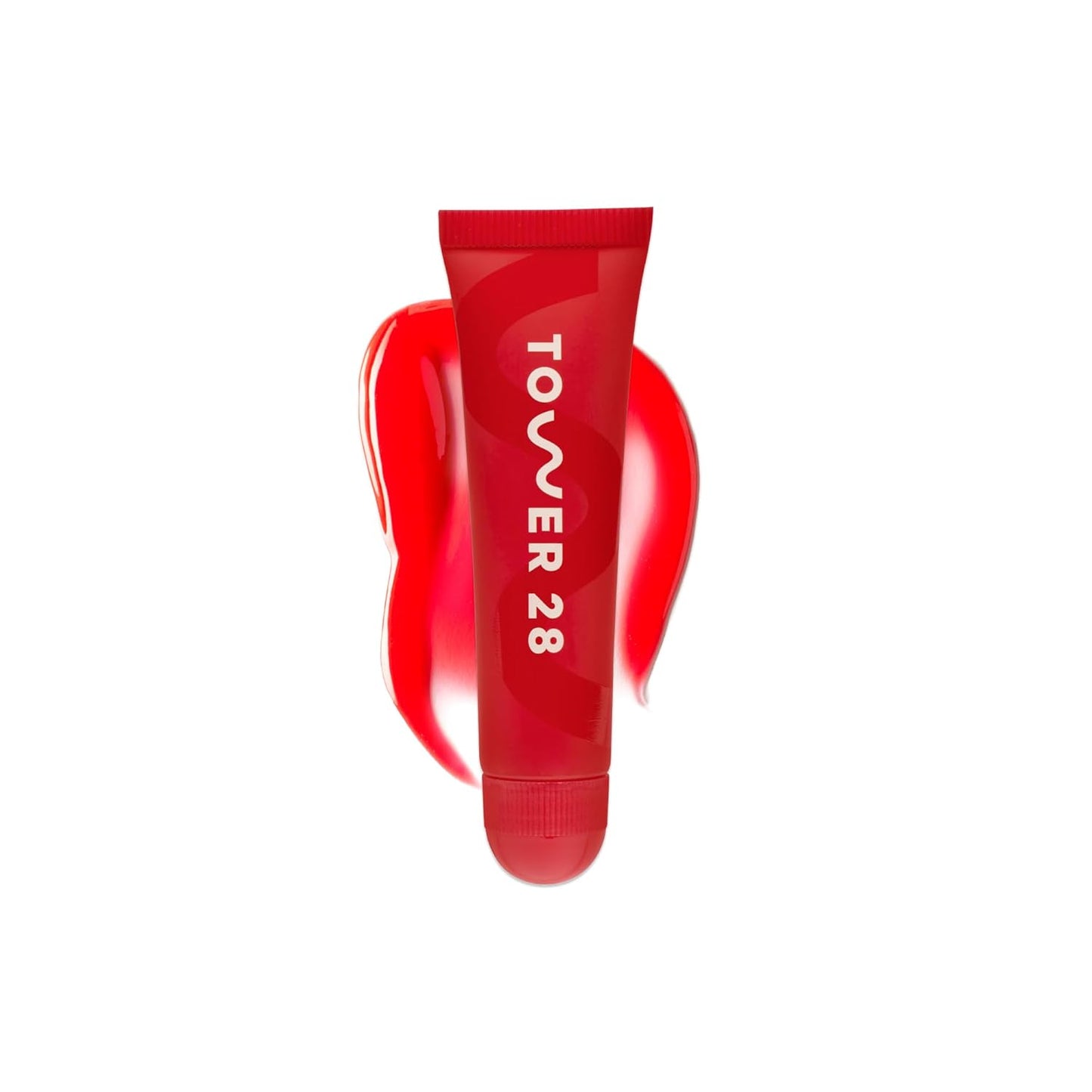 Tower 28 LipSoftie Bálsamo Labial Hidratante con Tinte, Mascarilla Labial Hidratante para Labios Agrietados - Sabor a Sandía Kiwi, Brillo Rosa Claro