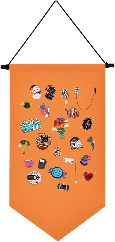 Broche para colgar en la pared, estuche de almacenamiento de joyas, soporte de exhibición de lienzo, soporte de pin esmaltado, soporte para pancartas, aretes, collar, organizador de colección