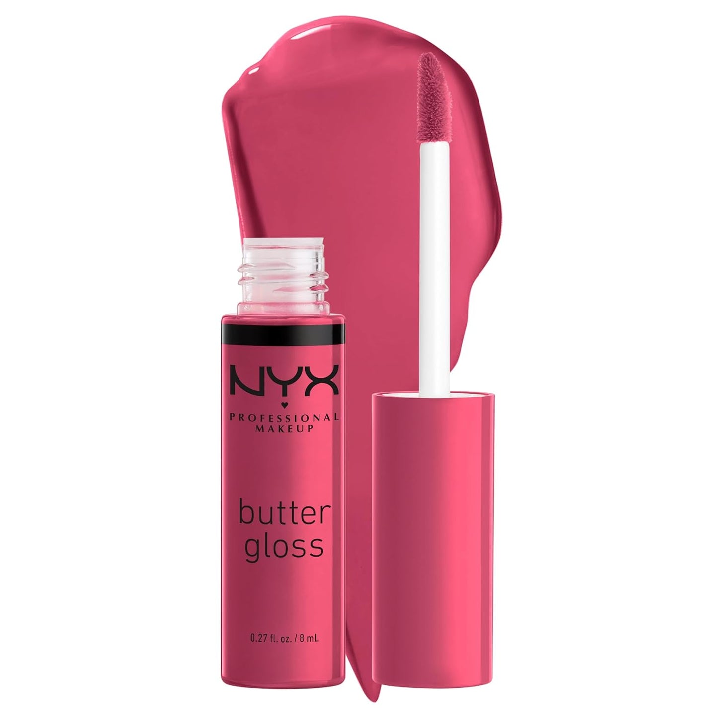 NYX MAQUILLAJE PROFESIONAL Brillo de mantequilla, brillo de labios no pegajoso - Tiramisu (Brown)