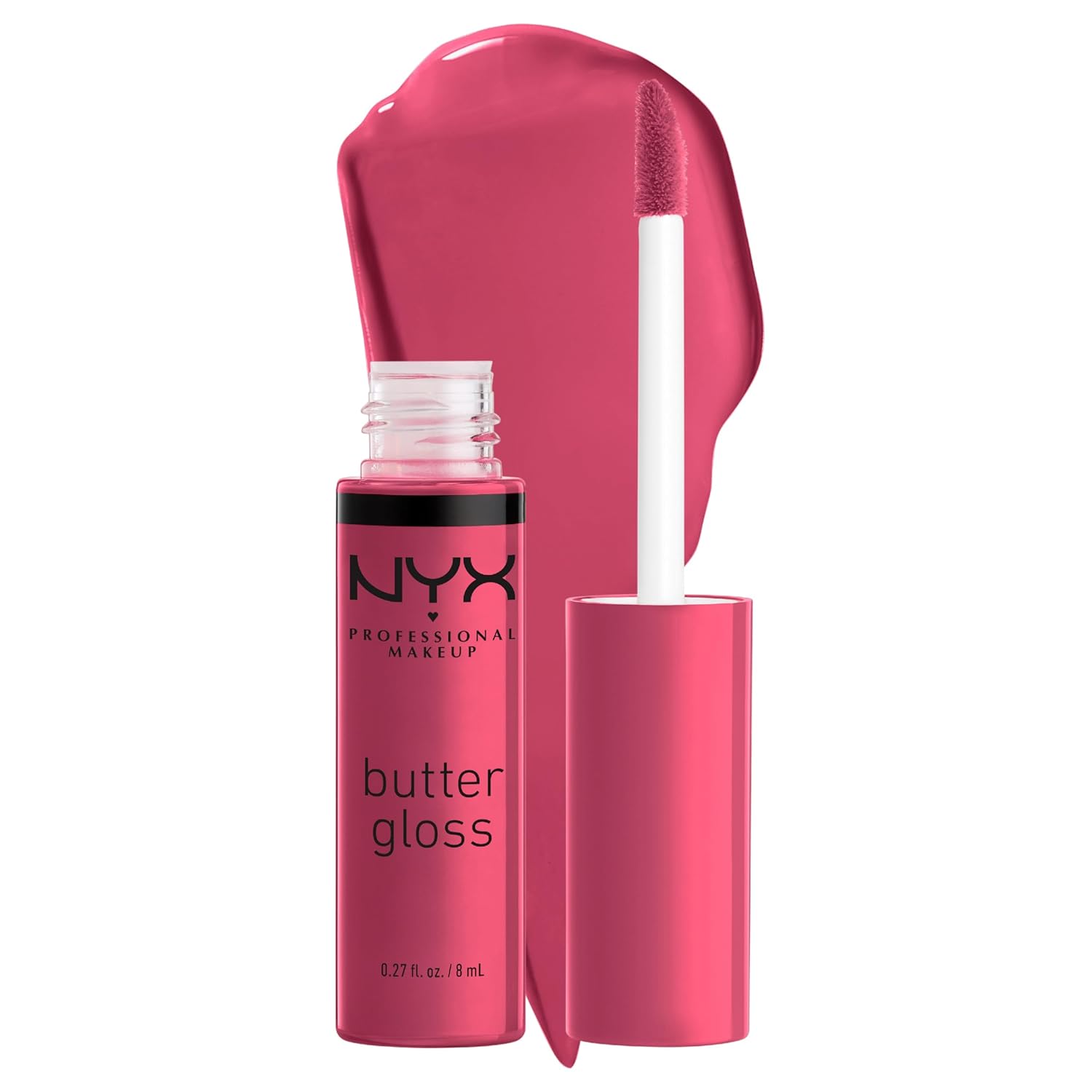 NYX MAQUILLAJE PROFESIONAL Brillo de mantequilla, brillo de labios no pegajoso - Tiramisu (Brown)
