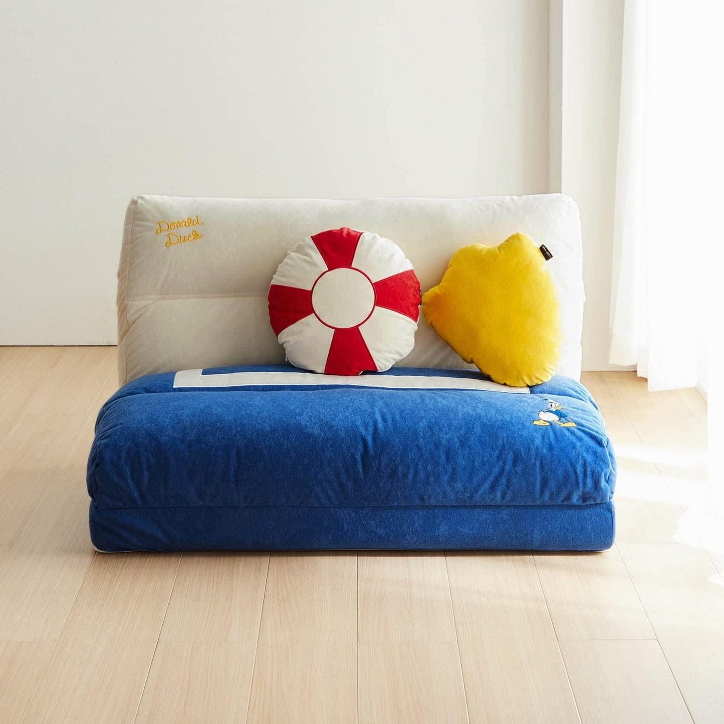 BELLE MAISON Disney Sofa Bed 4-Way Motif-Shaped Cushion with Blanket, Toy Story Sofa Bed