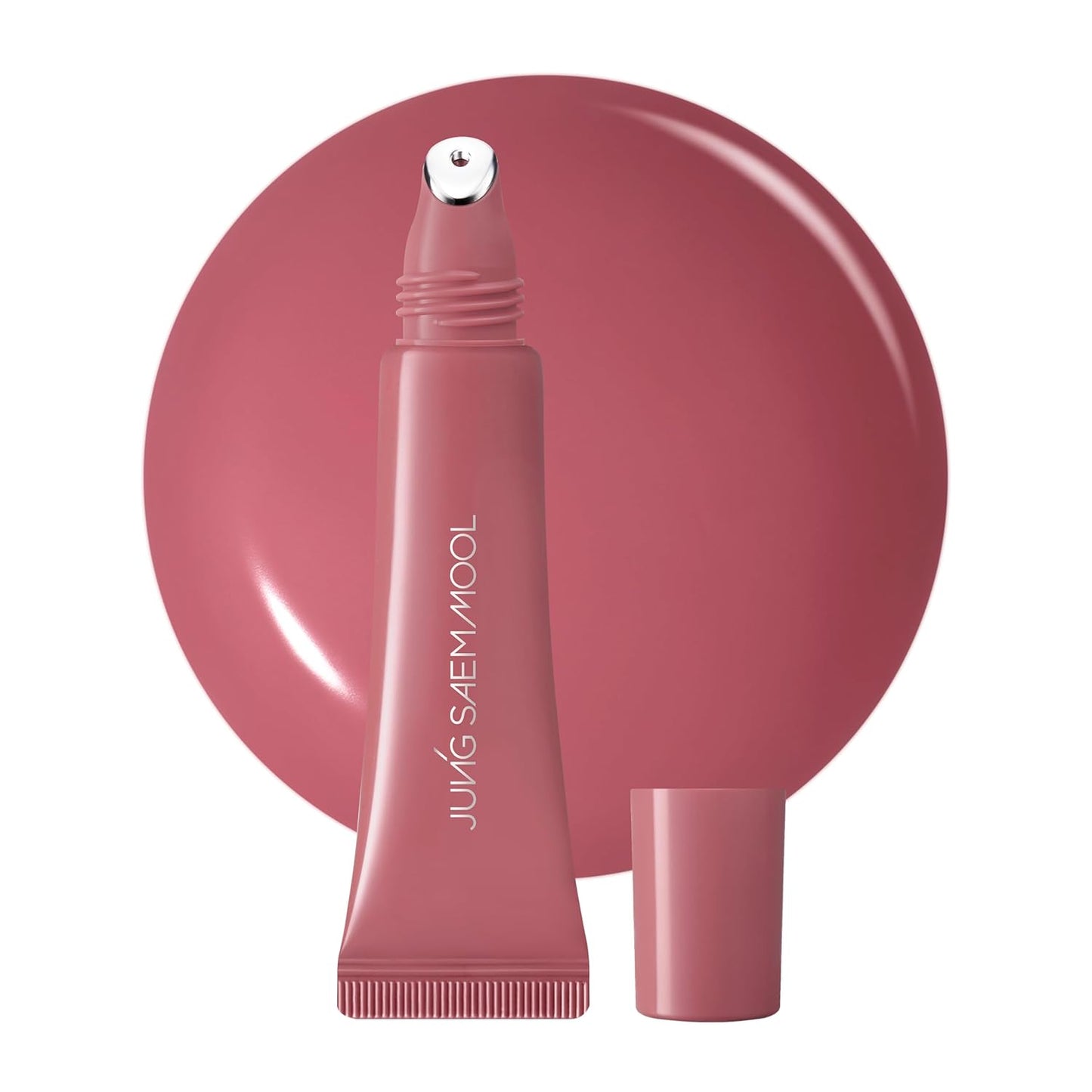 JUNG SAEM MOOL LIP-PRESSION - Brillo de labios de metal | Brillo labial tintado hidratante con un aplicador de metal de precisión higiénico e ingredientes infundidos en suero, brillo de labios coreano (rosa doze)