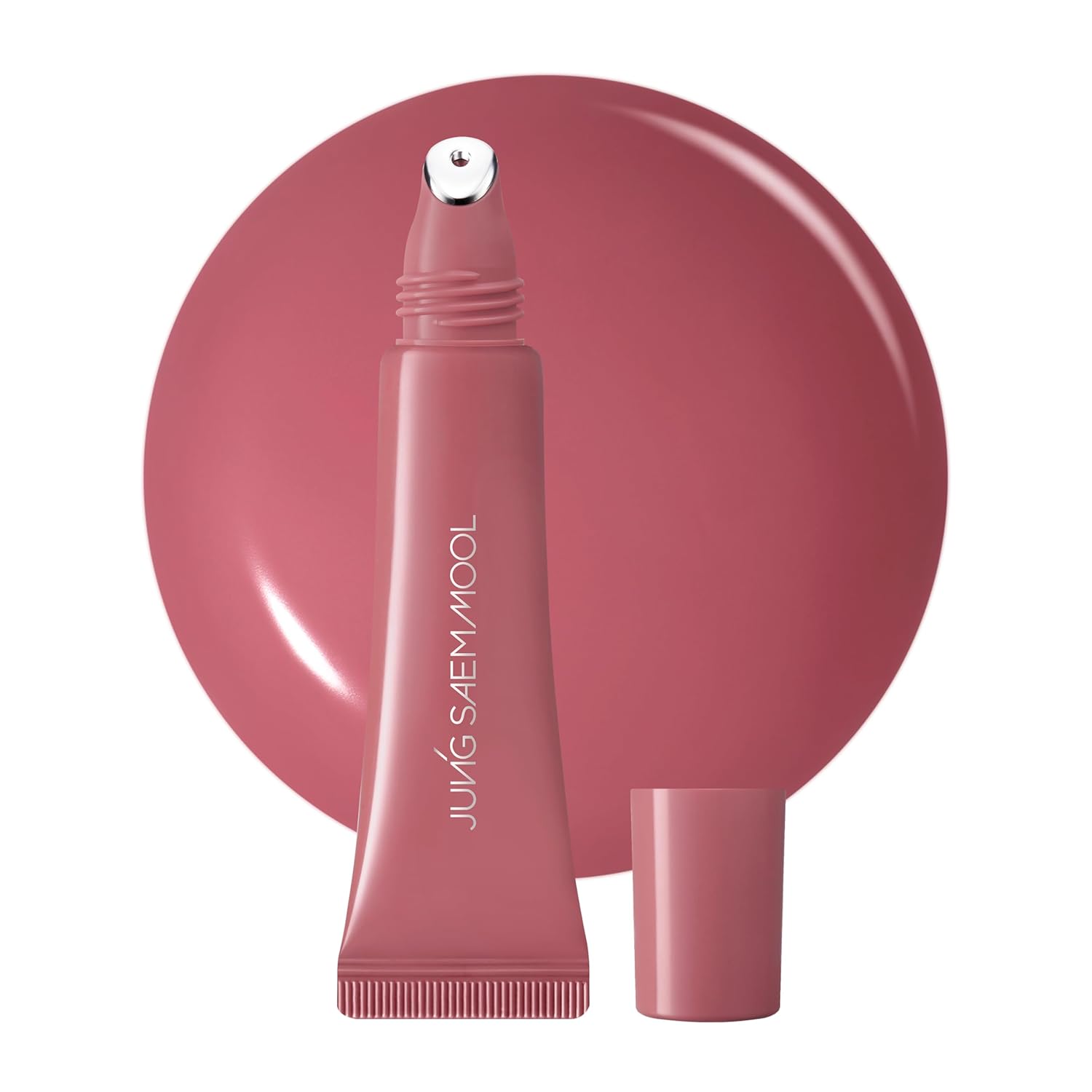 JUNG SAEM MOOL LIP-PRESSION - Brillo de labios de metal | Brillo labial tintado hidratante con un aplicador de metal de precisión higiénico e ingredientes infundidos en suero, brillo de labios coreano (rosa doze)