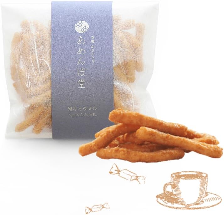 Kyoto Specialty: Amenbodo Popular Classic Assorted Karinto 6 Bags (Vegetable/Sweet Potato/Okinawa Black Sugar/Salted Caramel/Wasabi/Cheese) Kyoto Famous Confectionery, Souvenir, Gift, Hand-Delivered