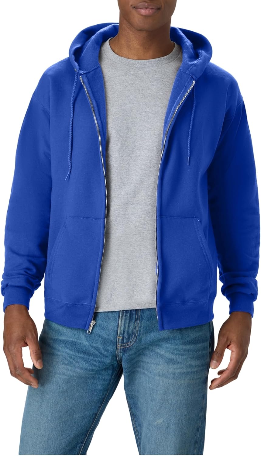 Hanes sudadera con capucha y cremallera completa para hombres, Ecosmart sudadera de polar con capucha y cremallera completa para hombres, sudadera con capucha