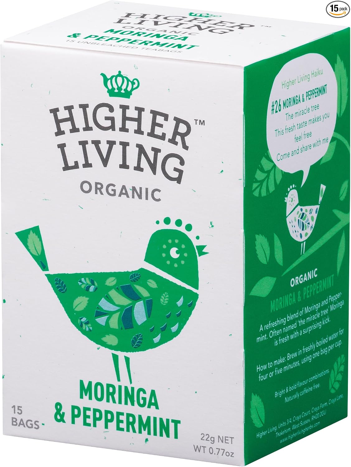 Higher Living Organic Sweet Dreams Organic Herbal Tea, 15TB (Organic)
