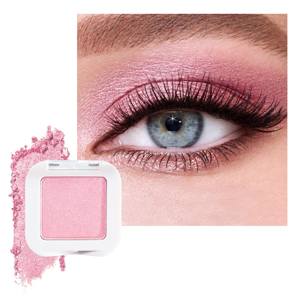 FeiCuiYun Paleta de sombras de ojos con brillo, purpurina y destello para mujeres mayores, blanco perla plateado con brillo, purpurina y efecto metálico holográfico, crema iridescente, sombra de ojos