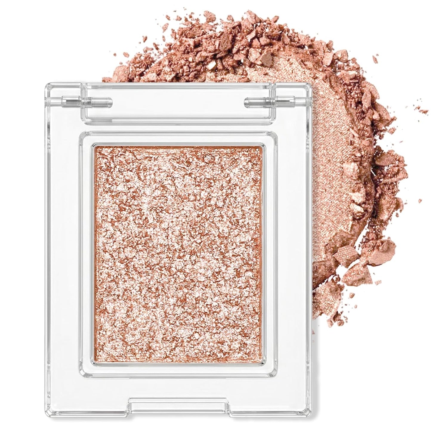 Erinde Paleta de sombra de ojos mate marrón individual, sombra de ojos de terciopelo maquillaje natural compacto en polvo, maquillaje de ojos de larga duración, ultra mezclable, color pigmentado