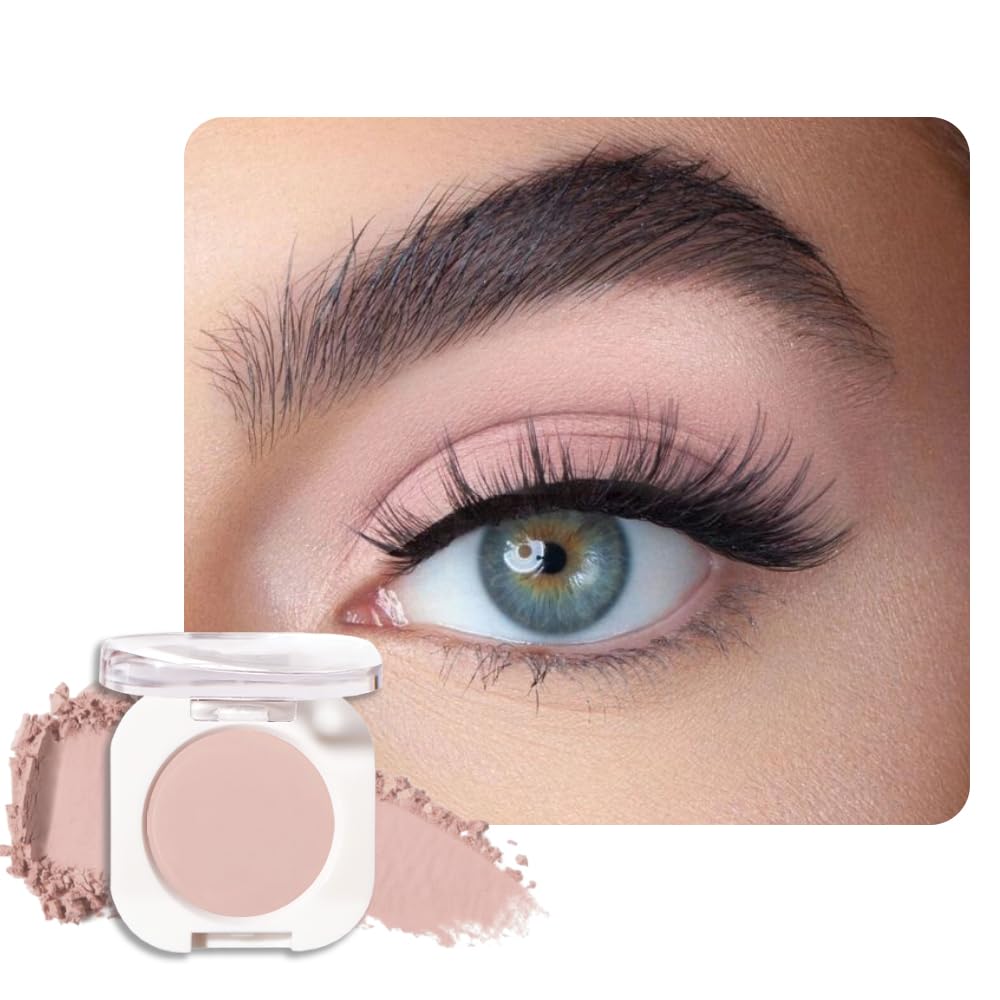 Sombra de Ojos Soltera con Destello de Champán, Sombra de Ojos Mini Liviana y Mezclable para Mujeres Mayores, Paleta de Maquillaje de Sombra de Ojos Monocromática Pigmentada Impermeable