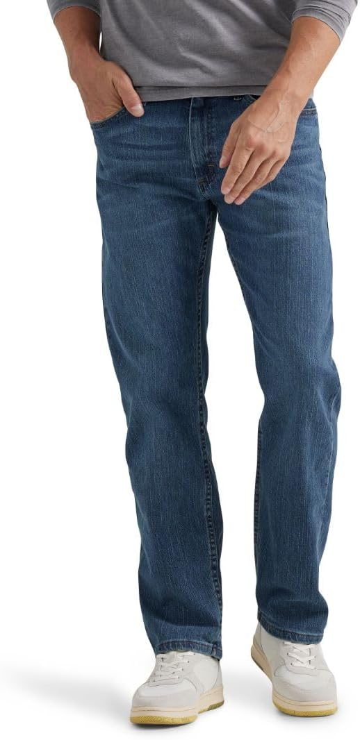 Wrangler Authentics - Jeans de ajuste estándar y pretina Comfort Flex, para hombre