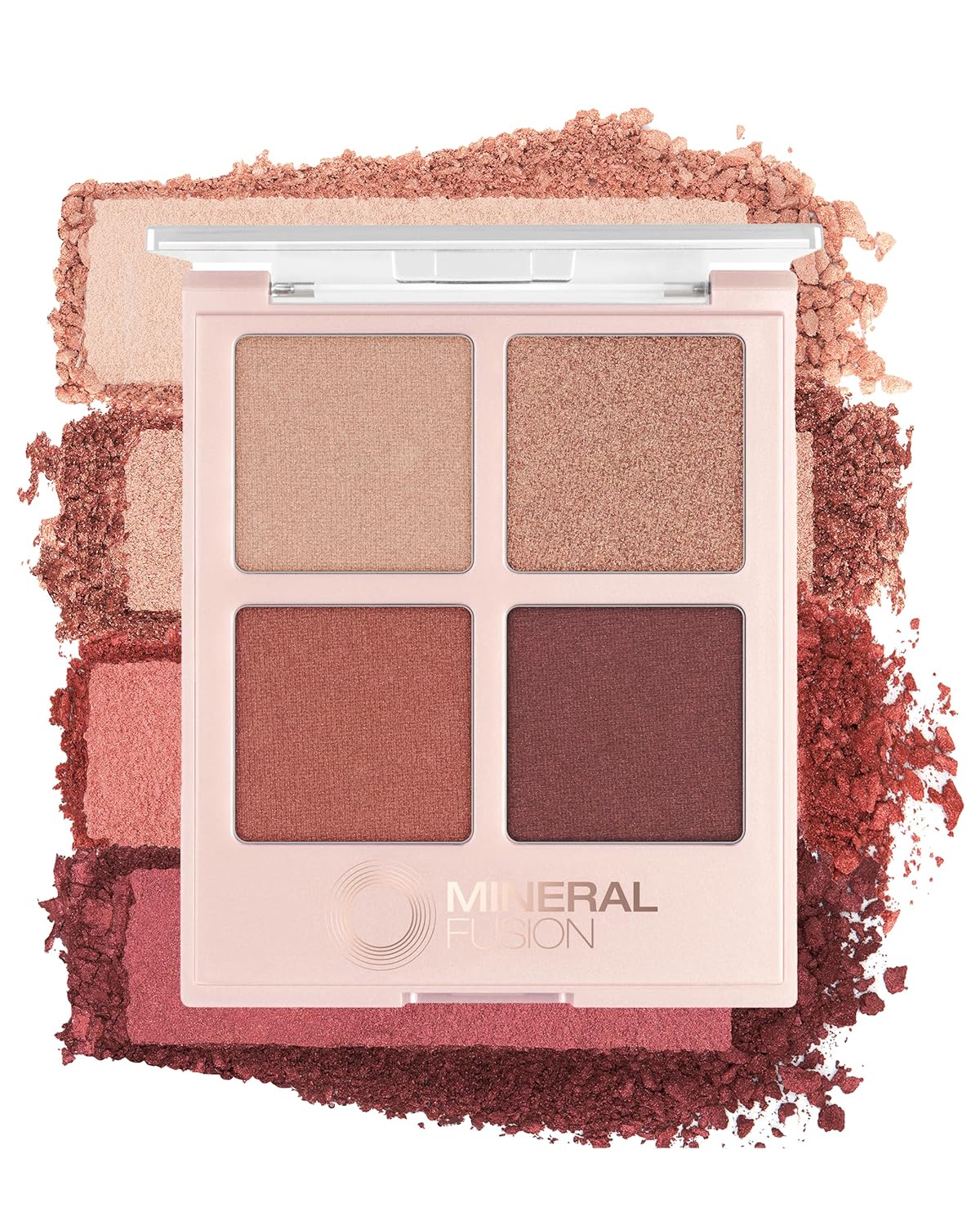 Mineral Fusion Eyeshadow Palette | Vegan Eye Makeup with Matte, Satin, and Shimmer Finishes | Natural, Lightweight Formula (Coffee Break)