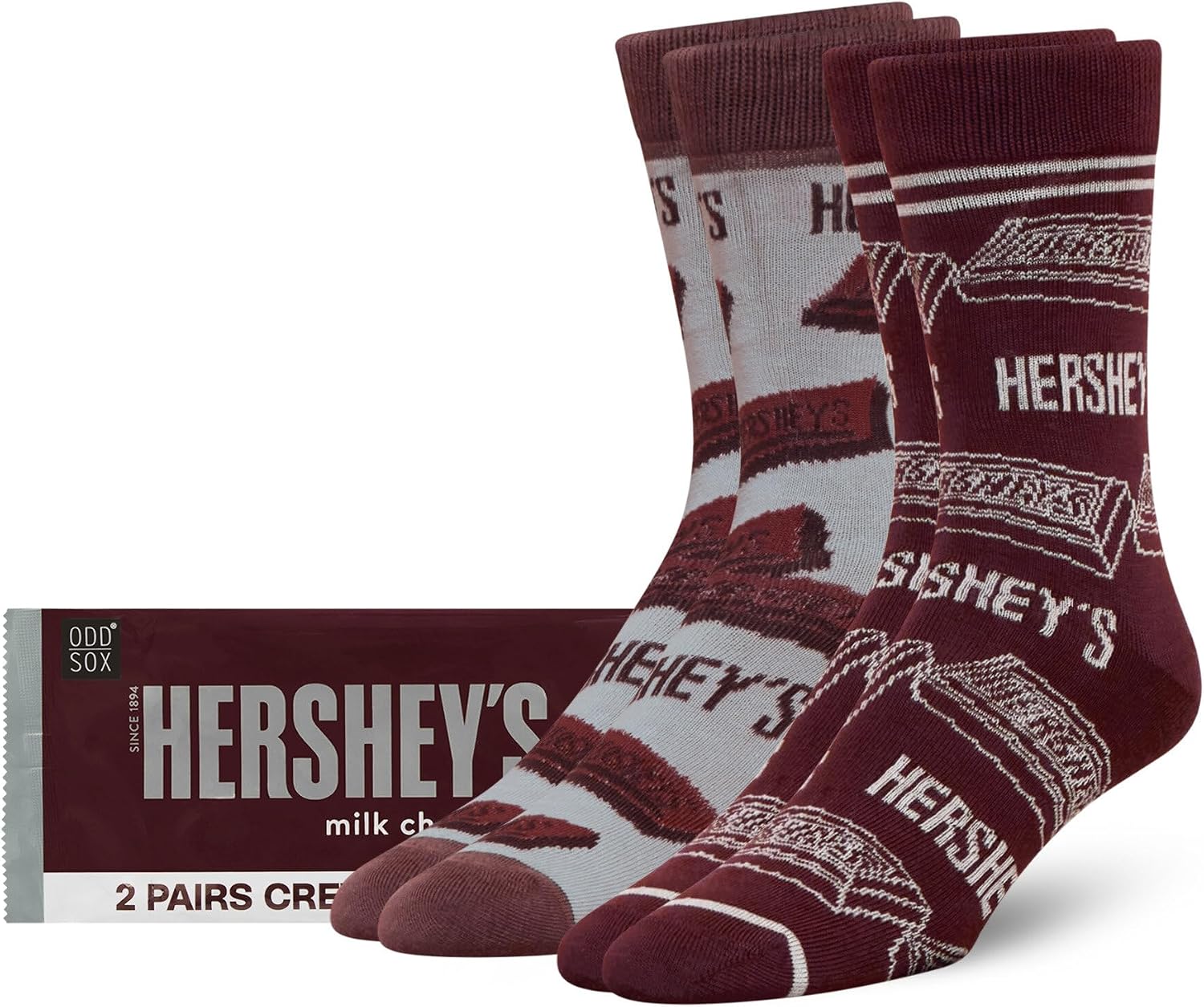 Odd Sox ODDMART Candy & Sweet Snack - 2 pares de novedad – Parche agrio de Oreo Reese's Skittles Starburst y más – Regalo