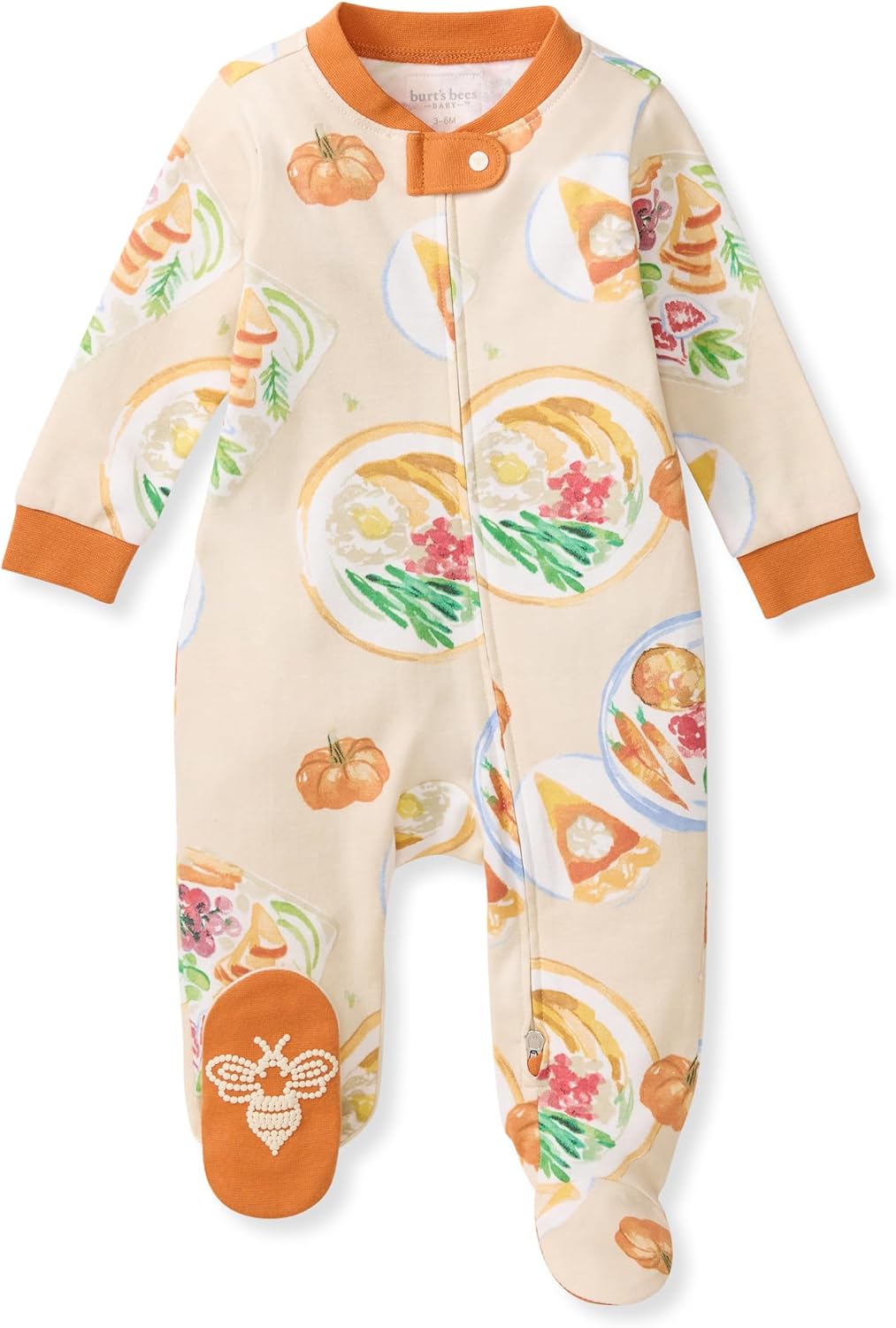 Burt's Bees Baby Pijama con pies de algodón orgánico para niños